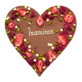 (Dedication) Large white chocolate heart (500g)
