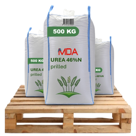 Urea 46%N Prilled (price per MT and 500kg Big-Bag Packaging)