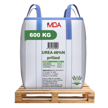 Urea 46%N Prilled (price per MT for 600kg Big-Bag Packaging)