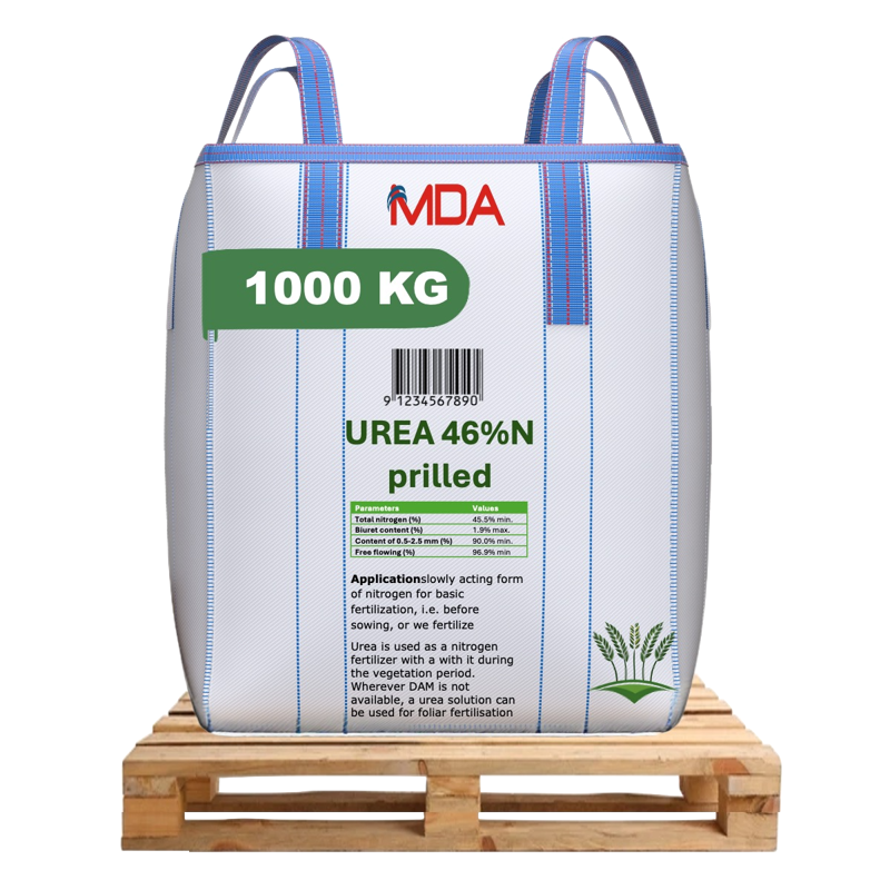Urea 46%N Prilled (price per MT for 1000kg Big-Bag Packaging)